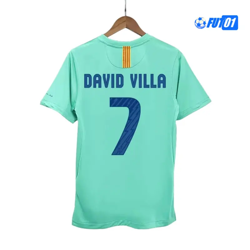Camiseta DAVID VILLA 7 Calidad THAI Barcelona Visitante 2010/11 Vintage