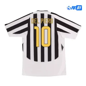 Camiseta DEL PIERO 10 Futbol Juventus Home Primera Equipación 2003/04 Vintage