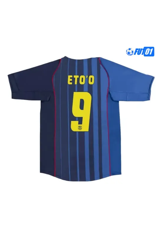 Camiseta ETO'O 9 Replica Barcelona Visitante Segunda Equipación 2004/05 Retro