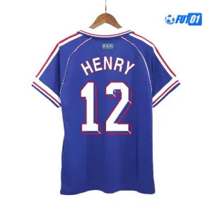 Camiseta HENRY 12 Calidad THAI Francia Local 1998 Retro