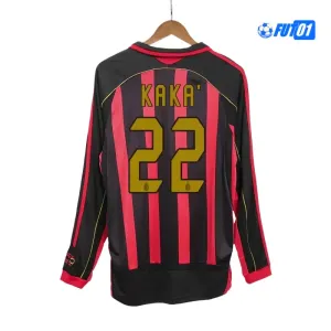 Camiseta KAKA＇22 Barata Milan Local 2006/07 Clasico ML