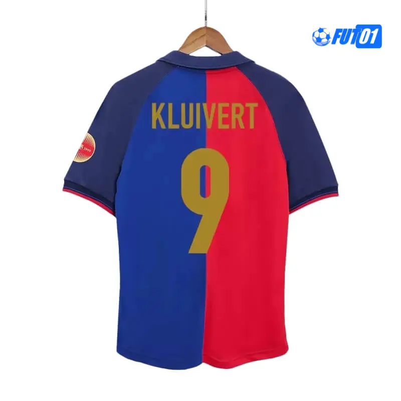 Camiseta KLUIVERT 9 Replica Barcelona Local 1999/2000 Retro