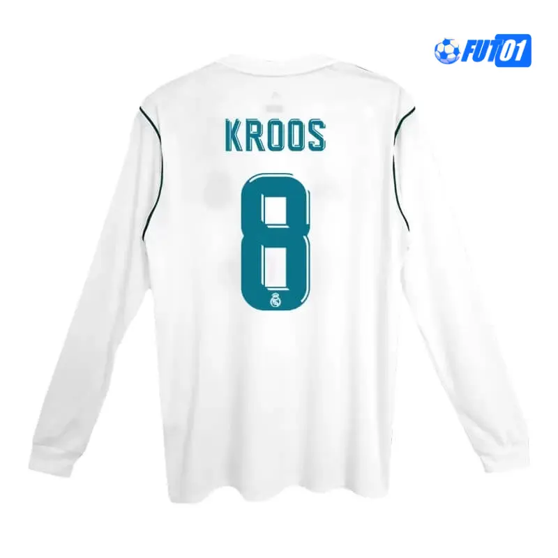 Camiseta KROOS 8 Barata Real Madrid Local Primera Equipación 2017/18 Retro ML