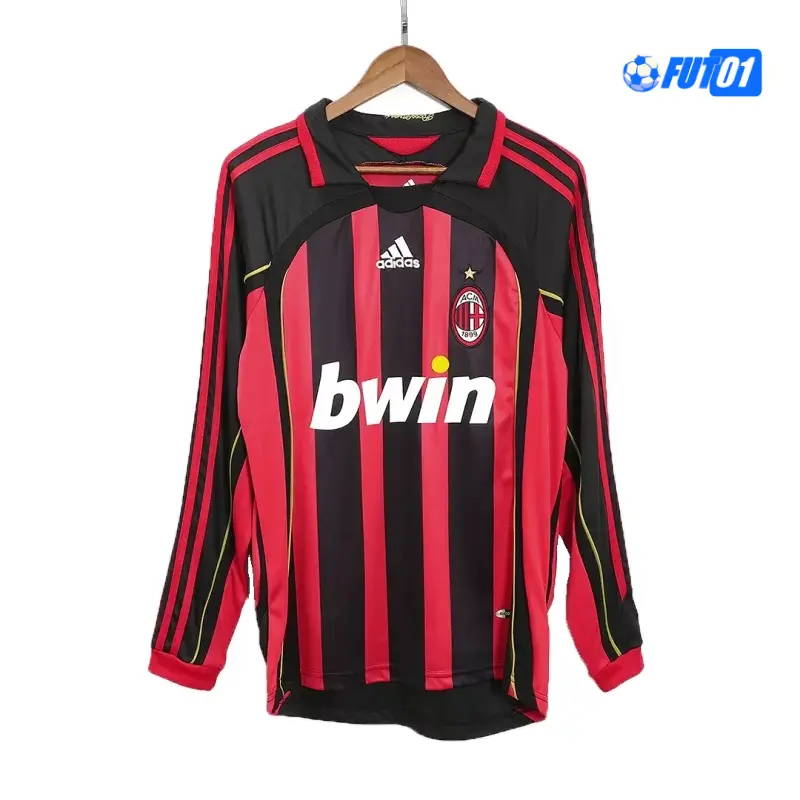 Camiseta MALDINI 3 Replica AC Milan Home Primera Equipación 2006/07 Retro ML