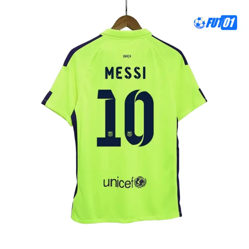 Camiseta MESSI 10 Replica Barcelona Alternativo Tercera Equipación 2014/15 Vintage