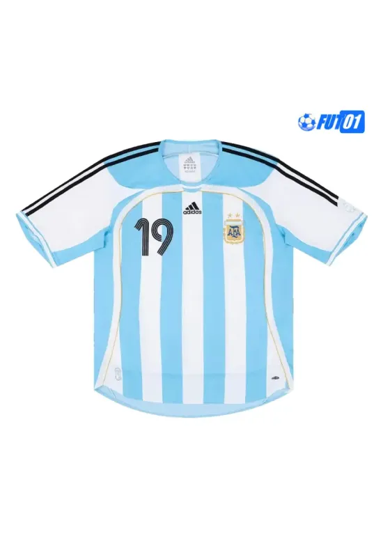 Camiseta MESSI 19 Replica Argentina Home 2006 Retro