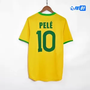 Camiseta PELÉ 10 Calidad THAI Brasil Primera Equipación 1970 Vintage