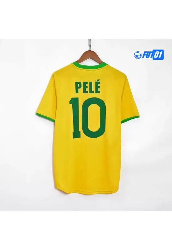 Camiseta PELÉ 10 Calidad THAI Brasil Primera Equipación 1970 Vintage