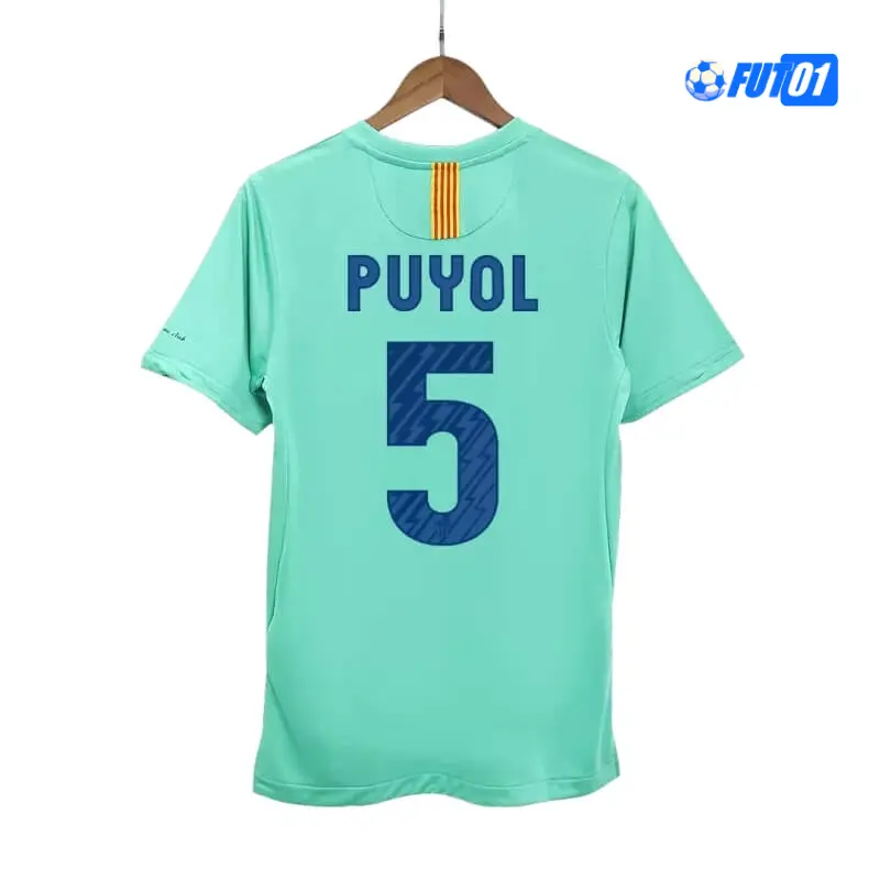 Camiseta PUYOL 5 Replica Barcelona Visitante Segunda Equipación 2010/11 Clasico