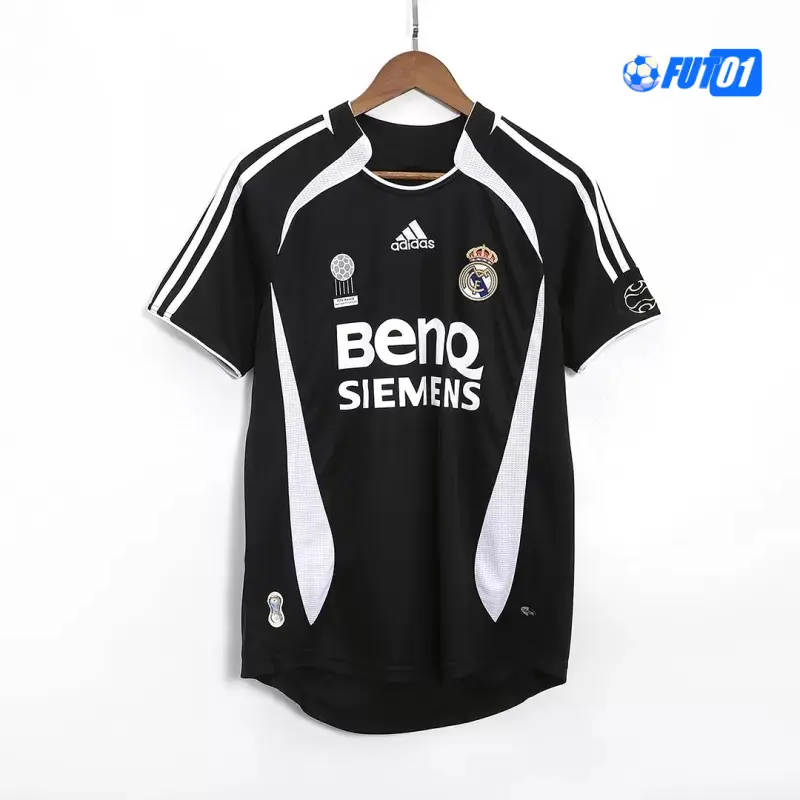 Camiseta RAUL 7 Replica Real Madrid Visitante Segunda Equipación 2006/07 Retro