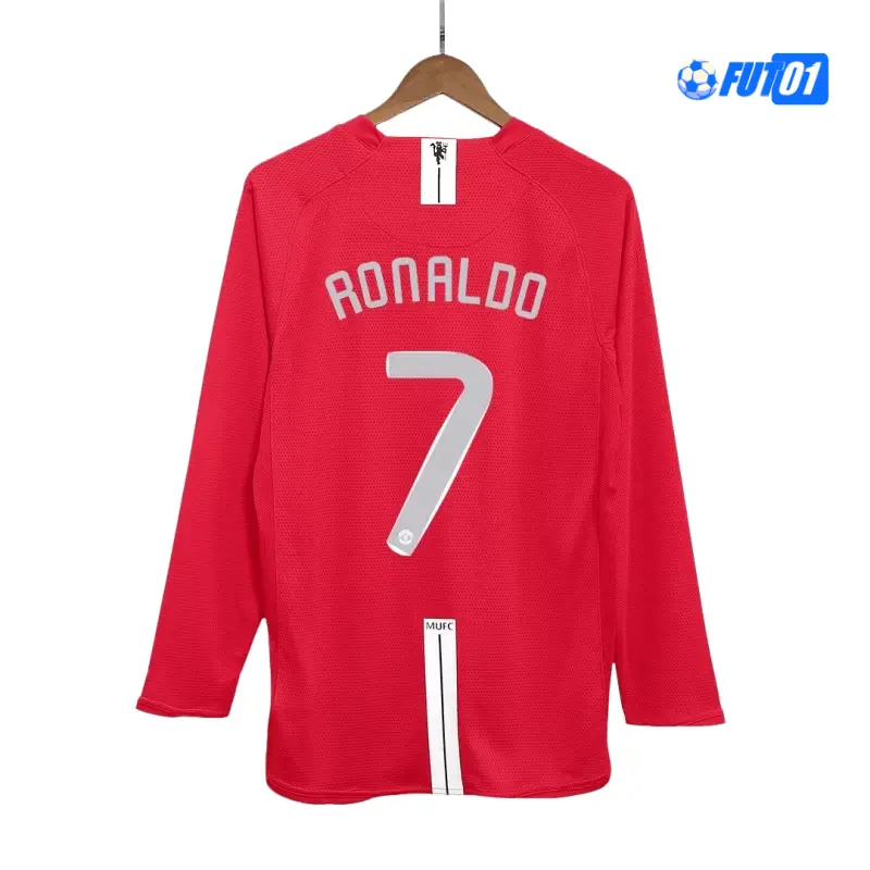 Camiseta RONALDO 7 Calidad THAI Manchester United Home 2007/08 Antigua ML