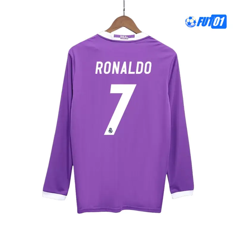 Camiseta RONALDO 7 Calidad Premium Real Madrid Segunda Equipación 2016/17 Retro ML