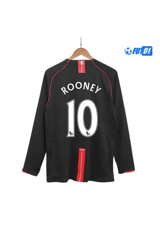 Camiseta ROONEY 10 Futbol Manchester United Visitante 2007/08 Antigua ML