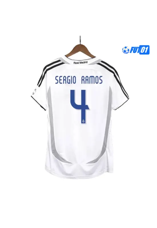 Camiseta SERGIO RAMOS 4 Calidad AAA Real Madrid Local Primera Equipación 2006/07 Vintage