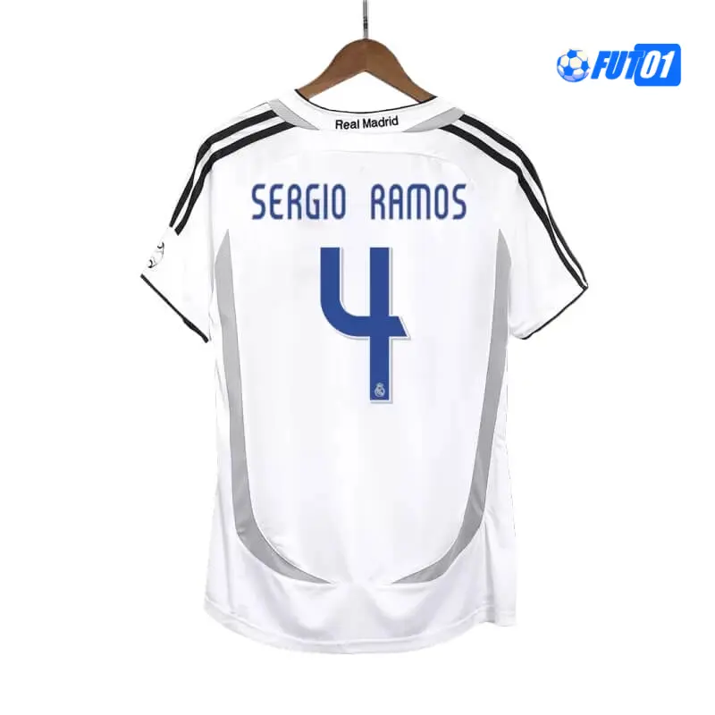 Camiseta SERGIO RAMOS 4 Calidad AAA Real Madrid Local Primera Equipación 2006/07 Vintage