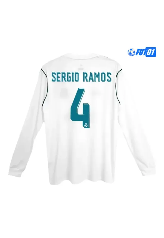 Camiseta SERGIO RAMOS 4 Replica Real Madrid Home 2017/18 Clasico ML