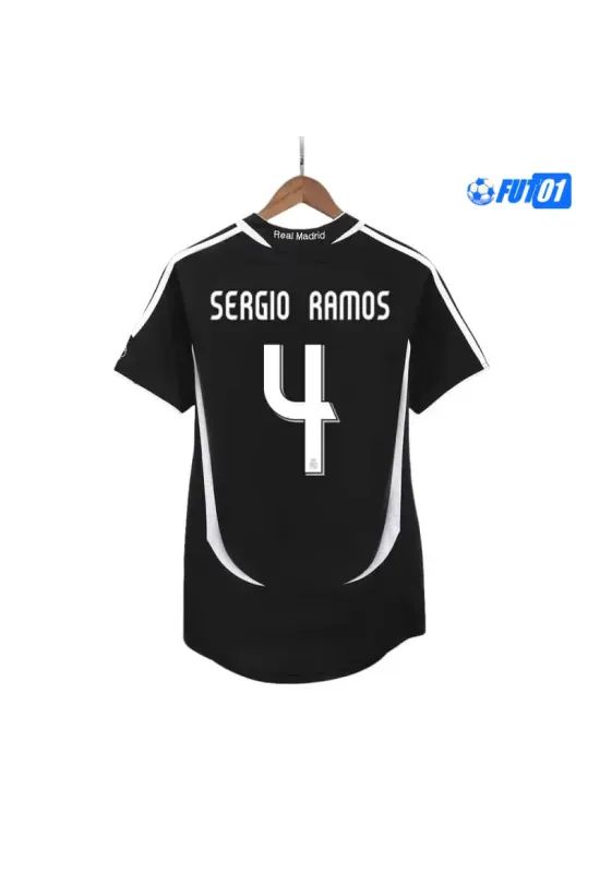 Camiseta SERGIO RAMOS 4 Calidad Premium Real Madrid Away 2006/07 Antigua