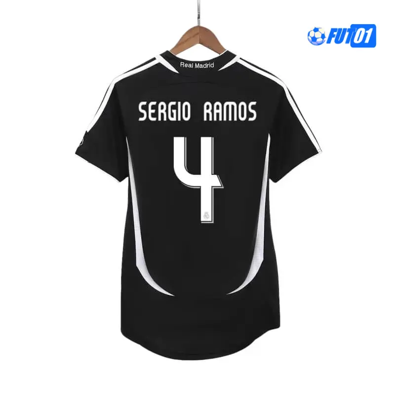 Camiseta SERGIO RAMOS 4 Calidad Premium Real Madrid Away 2006/07 Antigua