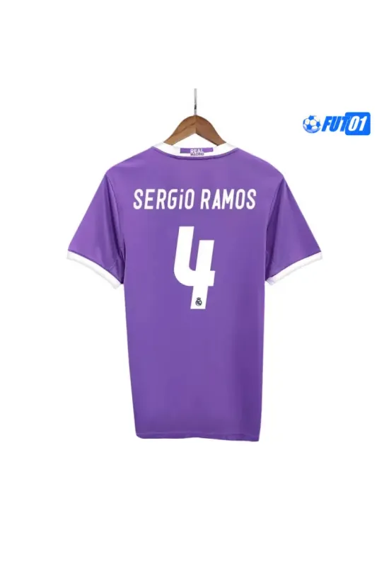 Camiseta SERGIO RAMOS 4 Replica Real Madrid Away Segunda Equipación 2016/17 Antigua