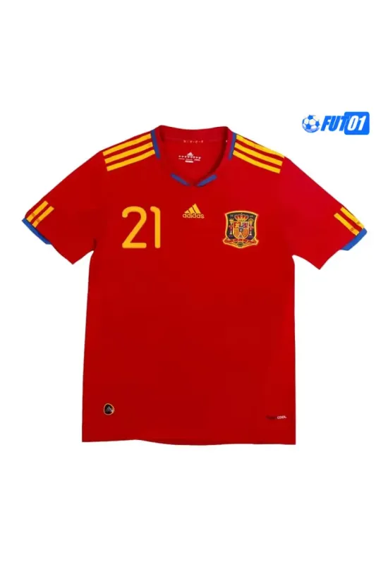 Camiseta SILVA 21 Barata España Local 2010 Retro
