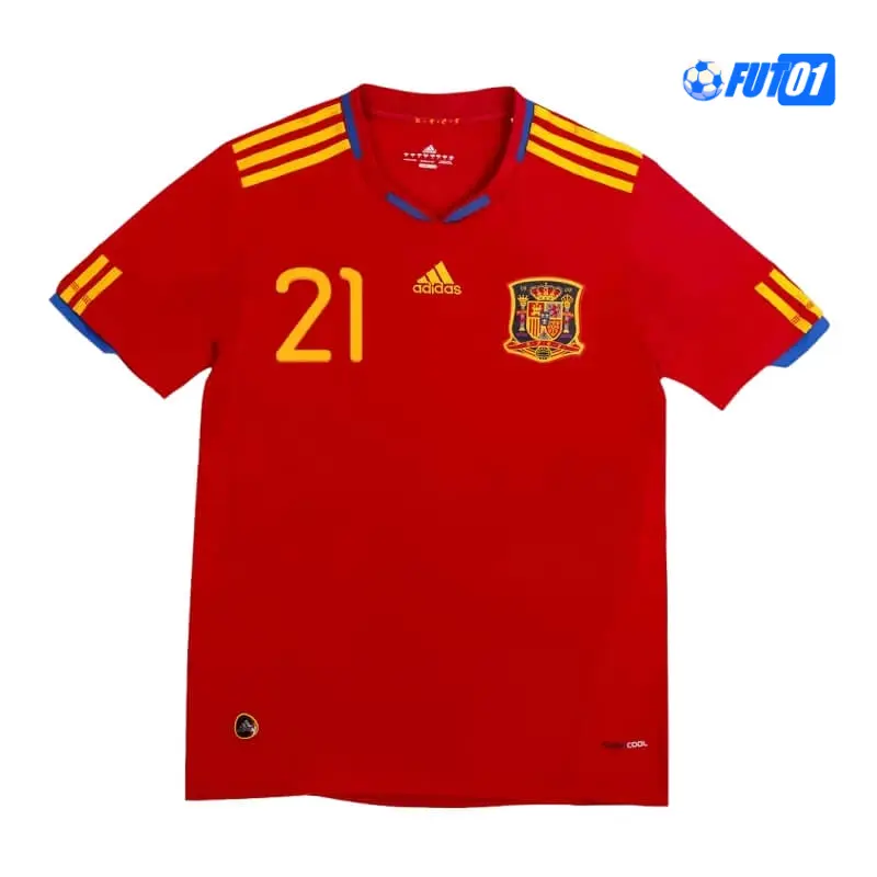 Camiseta SILVA 21 Barata España Local 2010 Retro