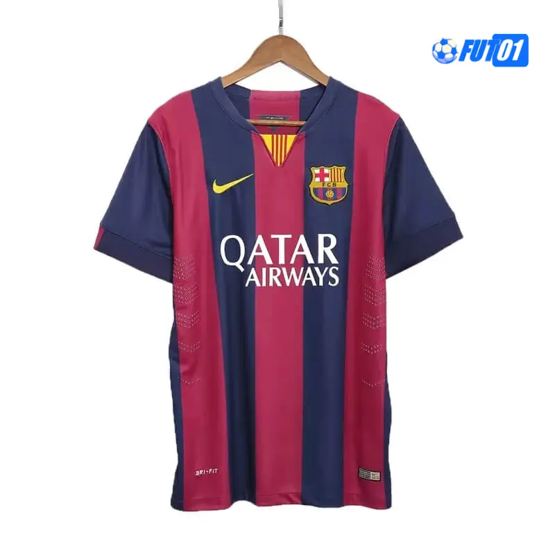 Camiseta SUÁREZ 9 Futbol Barcelona Primera Equipación 2014/15 Retro