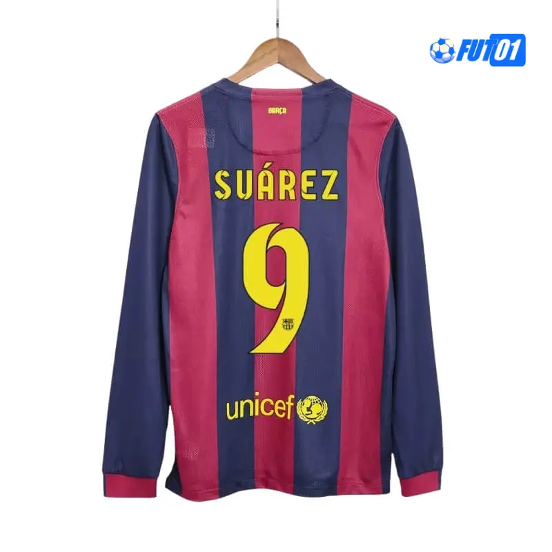 Camiseta SUÁREZ 9 Futbol Barcelona Home Primera Equipación 2014/15 Retro ML