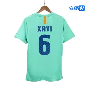 Camiseta XAVI 6 Barata Barcelona Away Segunda Equipación 2010/11 Retro