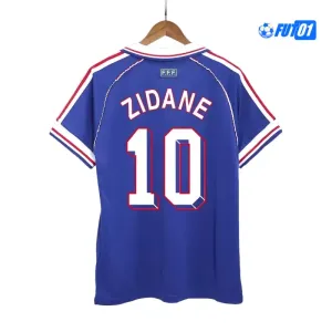 Camiseta ZIDANE 10 Barata Francia Primera Equipación 1998 Antigua