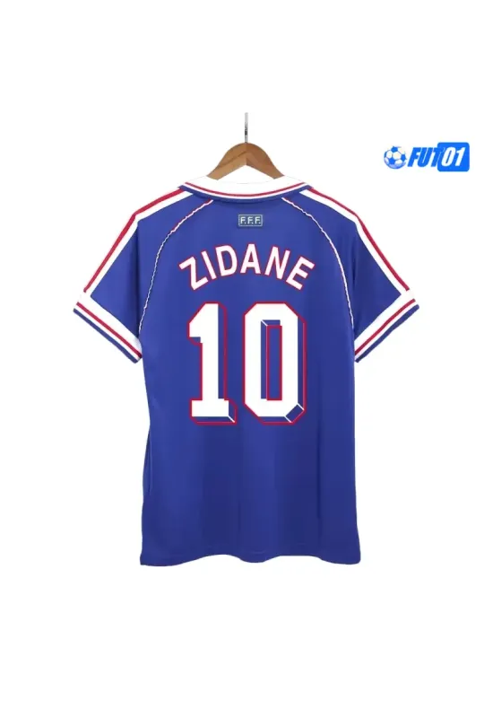Camiseta ZIDANE 10 Barata Francia Primera Equipación 1998 Antigua