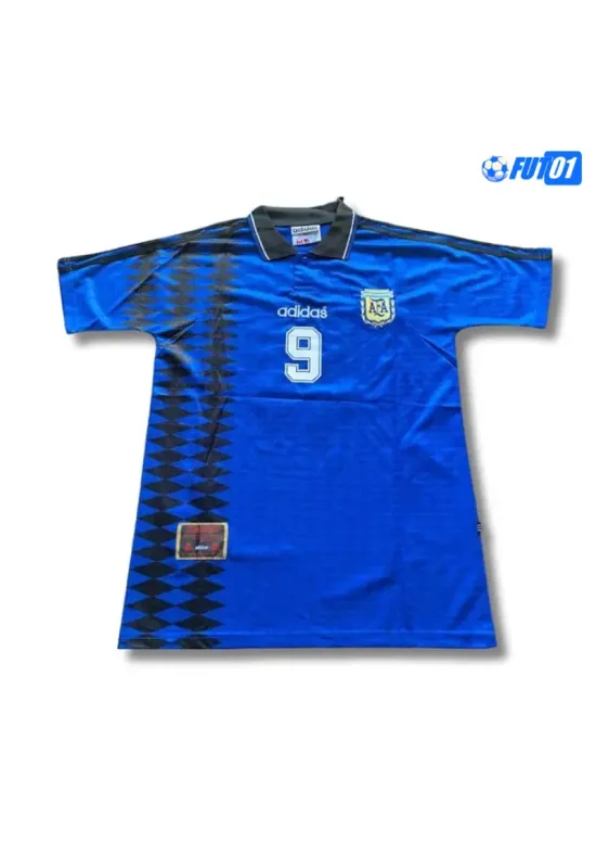 Camiseta BATISTUTA 9 Futbol Argentina Visitante 1994  Retro Clasico