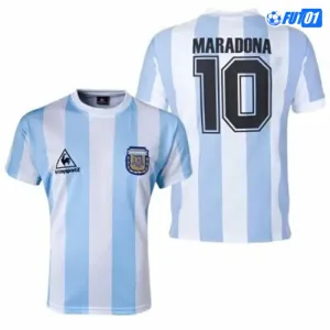 Camiseta MARADONA 10  Argentina Local 1986 Retro