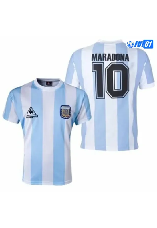 Camiseta MARADONA 10  Argentina Local 1986 Retro