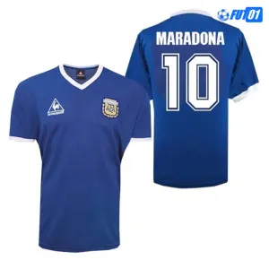 Camiseta MARADONA 10  Argentina Visitante 1986 Vintage