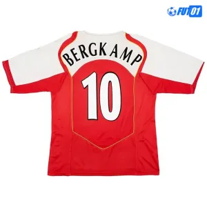 Camiseta BERGKAMP 10 Barata Arsenal Primera Equipación 2004/05 Retro