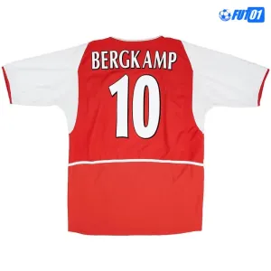 Camiseta BERGKAMP 10 Futbol Arsenal Home Primera Equipación 2003/04 Antigua