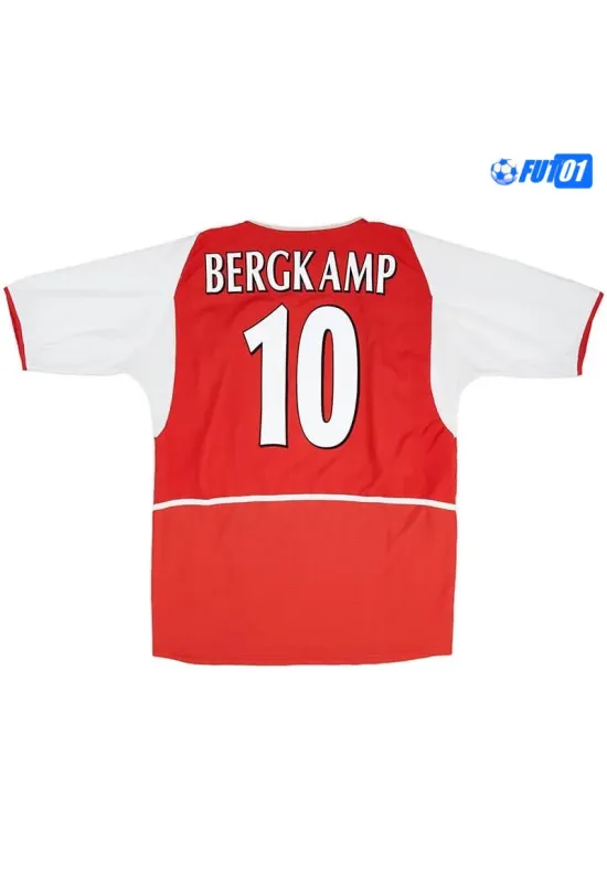 Camiseta BERGKAMP 10 Futbol Arsenal Home Primera Equipación 2003/04 Antigua
