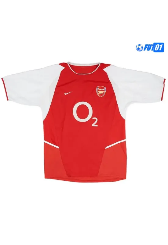 Camiseta BERGKAMP 10 Futbol Arsenal Home Primera Equipación 2003/04 Antigua
