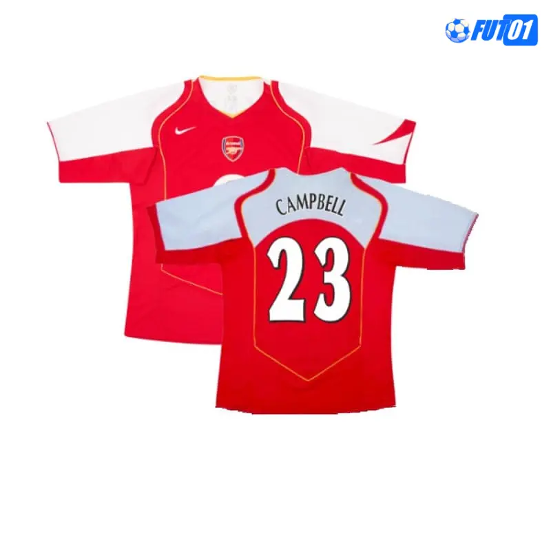 Camiseta CAMPBELL 23 Calidad THAI Arsenal Home 2004/05 Vintage