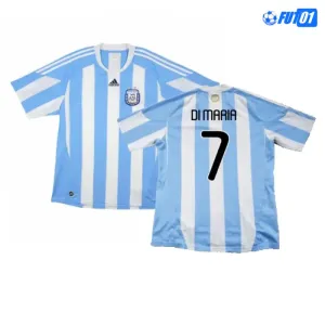 Camiseta DI MARIA 7 Barata Argentina Primera Equipación 2010 Antigua