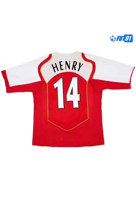 Camiseta HENRY 14 Replica Arsenal Local 2004/05  Retro Clasico