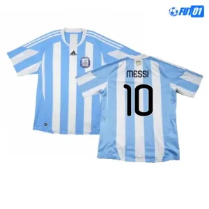 Camiseta MESSI 10 Calidad THAI Argentina Home 2010  Retro Clasico