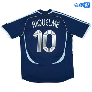 Camiseta RIQUELME 10 Futbol Argentina Visitante 2006 Retro