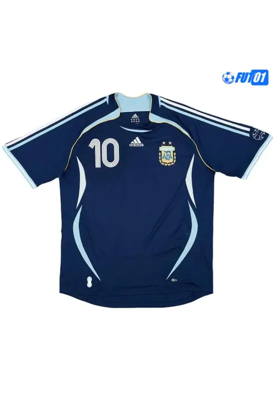 Camiseta RIQUELME 10 Futbol Argentina Visitante 2006 Retro