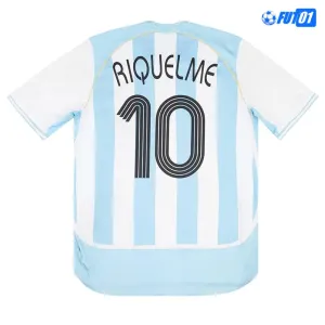 Camiseta RIQUELME 10 Replica Argentina Local 2006 Vintage