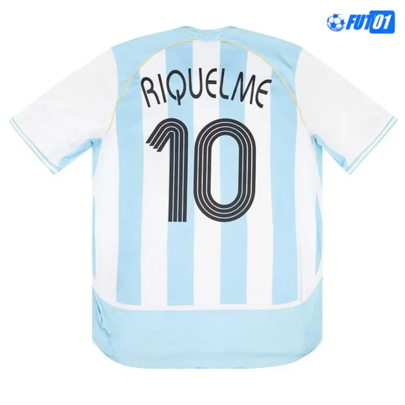 Camiseta RIQUELME 10 Replica Argentina Local 2006 Vintage