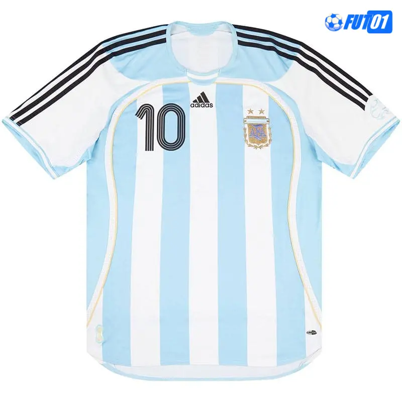 Camiseta RIQUELME 10 Replica Argentina Local 2006 Vintage