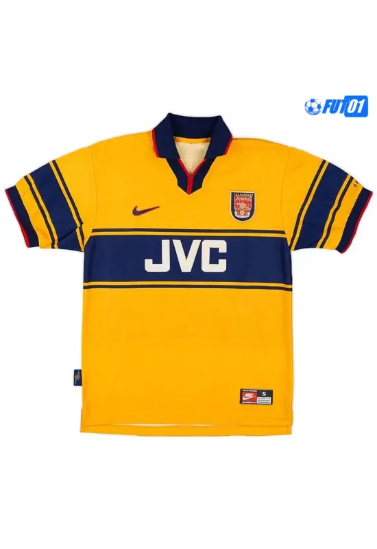 Camiseta BERGKAMP 10 Calidad AAA Arsenal Away 1997/99 Antigua