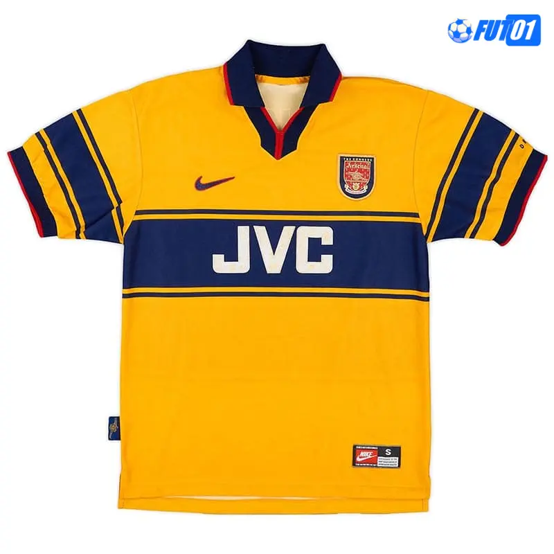 Camiseta BERGKAMP 10 Calidad AAA Arsenal Away 1997/99 Antigua
