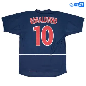 Camiseta RONALDINHO 10 Barata PSG Local 2002/03 Antigua